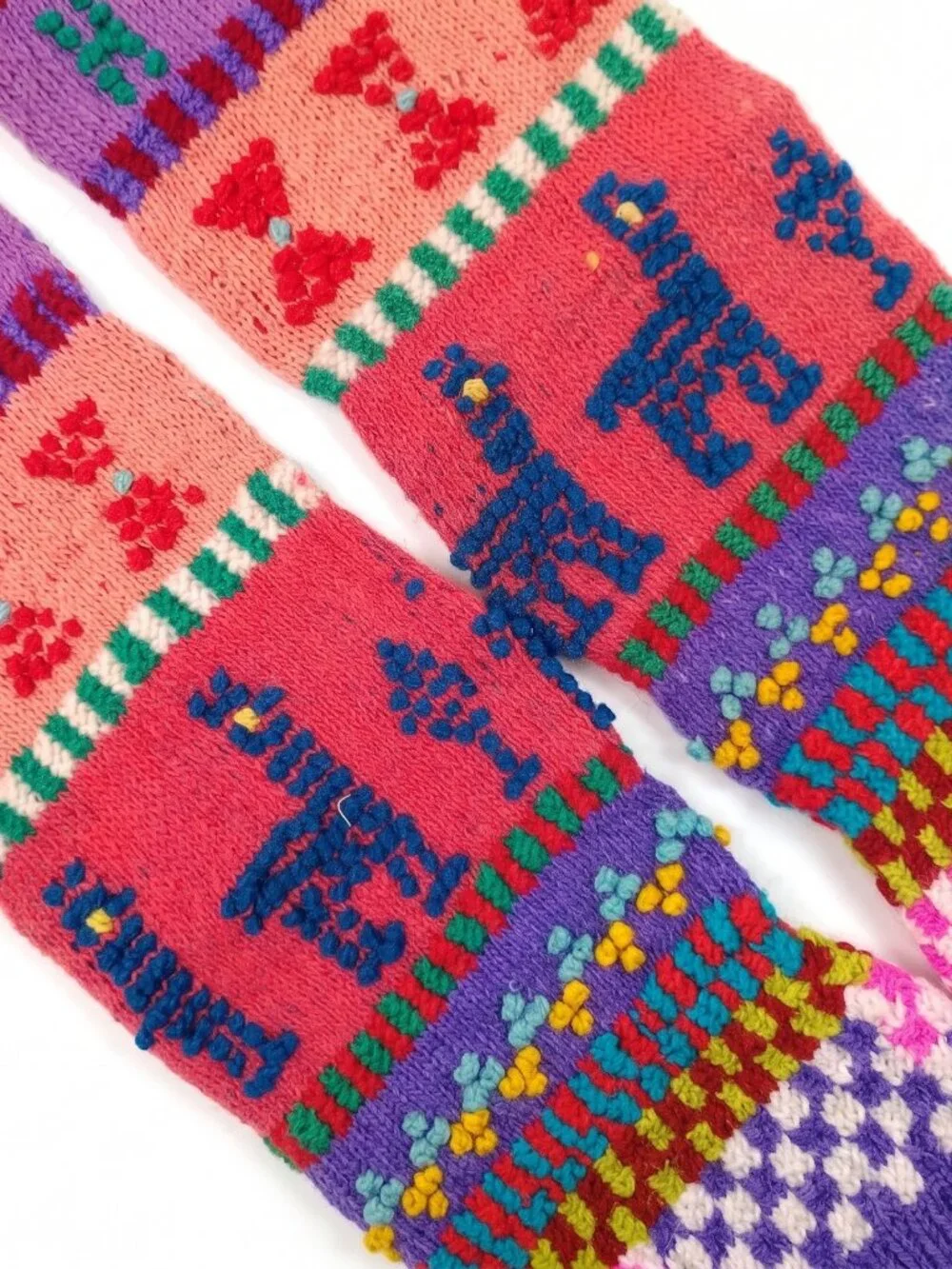 Hand-knitted Sheep's Wool Warmer Booties for Winter